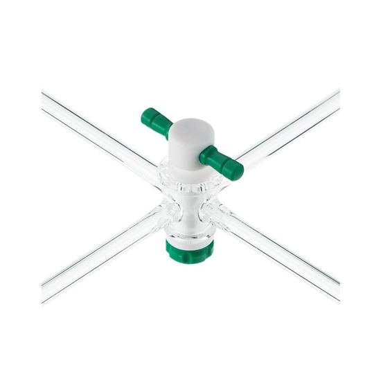 STOPCOCKS, FOUR WAY, PTFE PLUGS