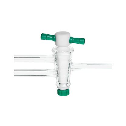STOPCOCKS, DOUBLE OBLIQUE BORE, 1-ARM CAPILLARY, PTFE PLUGS
