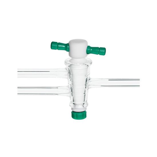 STOPCOCKS, DOUBLE OBLIQUE BORE, 1-ARM CAPILLARY, PTFE PLUGS