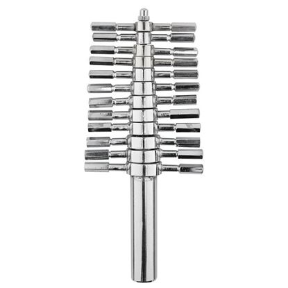 CORK BORING SETS, PLATED BRASS, SETS OF 12, 4 TO 20MM