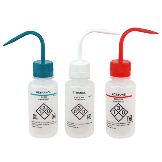 BOTTLES, WASHING, SAFETY, VENTED, POLYETHYLENE