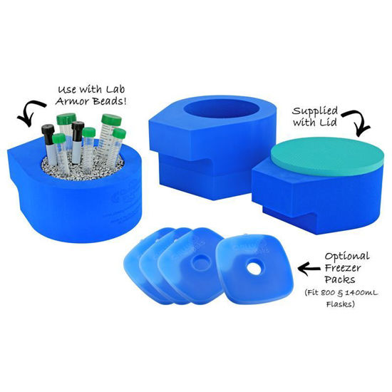 FLASKS, DEWAR, LOW FORM, FOAM