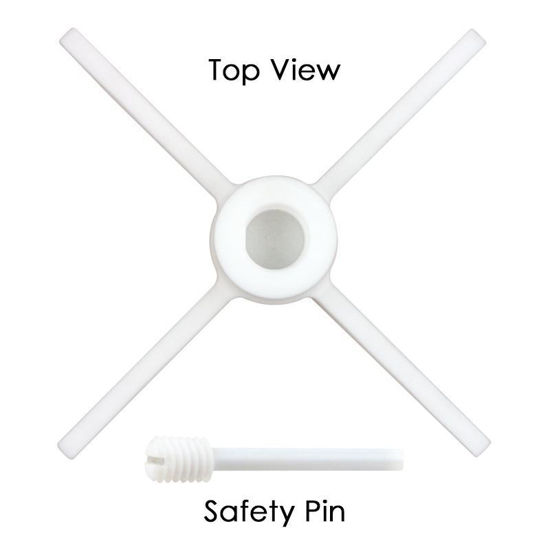 AGITATORS, PTFE, HIGH VISCOSITY, 25.4MM, SOLID ONE PIECE DESIGN