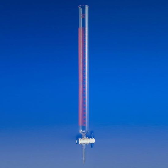 BURETS, COLORED SCALE, DISPENSING, STRAIGHT BORE PTFE STOPCOCK PLUG, PYREX®