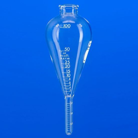 TUBES, CENTRIFUGE, OIL, PEAR-SHAPED, GRADUATED, PYREX®