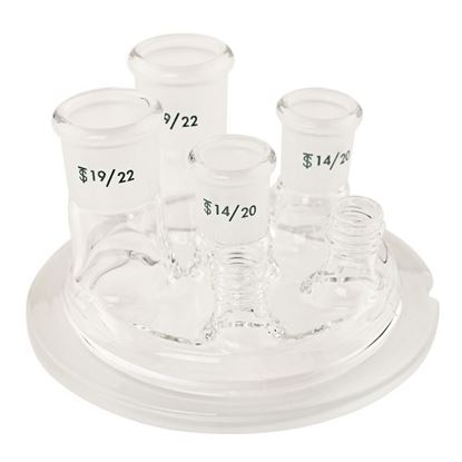 REACTION VESSEL LIDS, SHORT, 6-NECKS, 250ML, COMPATIBLE WITH METTLER SYSTEMS