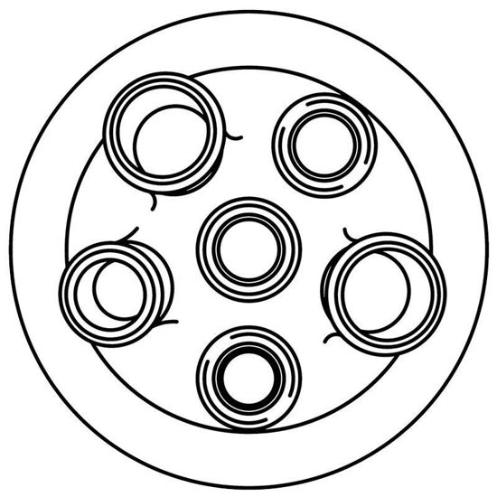 REACTION VESSEL LIDS, 6-NECKS, 400ML, EQUIVALENT TO METTLER MULTIMAX
