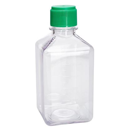 MEDIA BOTTLES, SQUARE, 500mL, PETG, STERILE