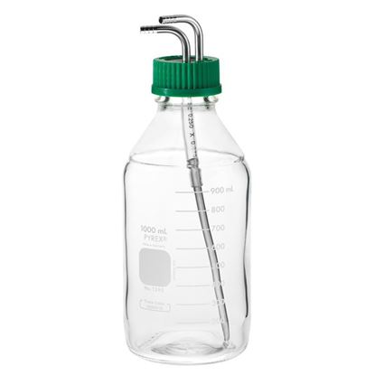 BOTTLES, MEDIA, WITH SIPHON ASSEMBLY