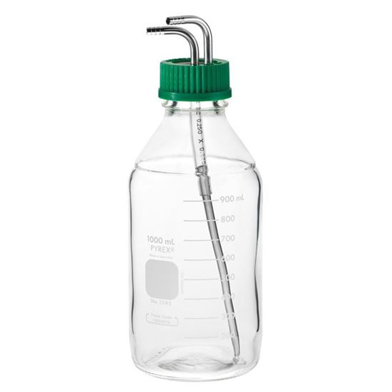 BOTTLES, MEDIA, WITH SIPHON ASSEMBLY