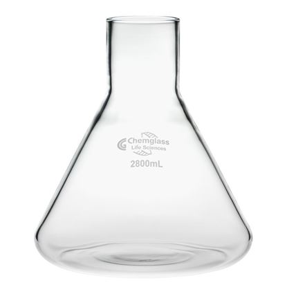 CLS-2020-10; Flask, Fernbach, 2800mL, Plain 59mm ID Top, WITHOUT Baffles