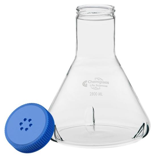 FLASKS, FERNBACH, 2800ML, WITH 3 SIDE BAFFLES