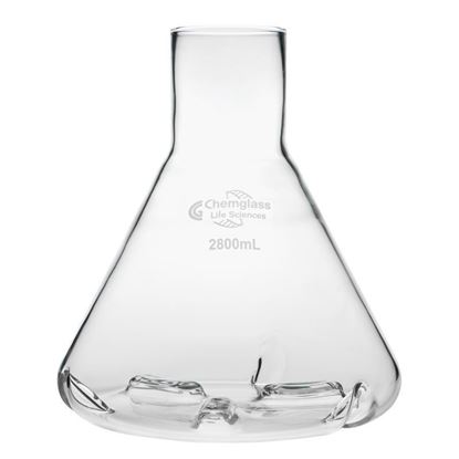 CLS-2026-20; Flask, Fernbach, 2800mL, Plain 59mm ID Top, Side and Bottom Baffles