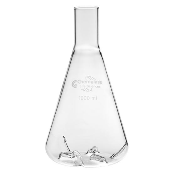 SHAKE FLASKS, 6 BAFFLES, DELONG NECK
