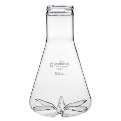 FLASKS, SHAKE, 2L, 6 BOTTOM BAFFLES, 70MM