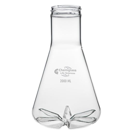 FLASKS, SHAKE, 2L, 6 BOTTOM BAFFLES, 70MM