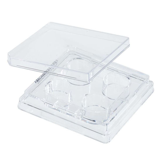 TISSUE CULTURE PLATES, 4 WELL, TC TREATED, FLAT BOTTOM, STERILE