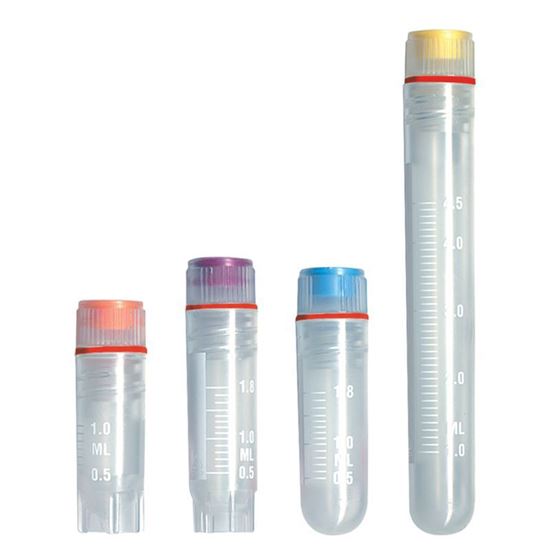 CRYOVIALS, INTERNAL THREAD WITH SILICONE O-RING SEAL