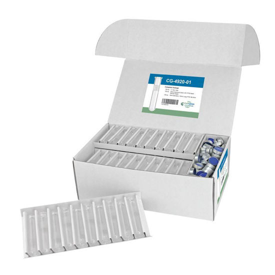 MICROWAVE REACTION VIALS, HEAVY-WALL TYPE 1 CLASS A BOROSILICATE GLASS, COMPLETE PACKAGES