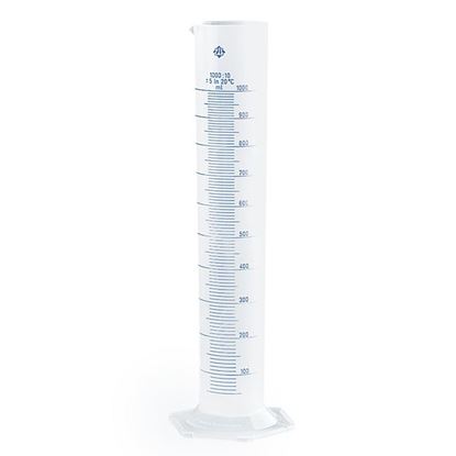 CYLINDERS, GRADUATED, CLASS B, POLYPROPYLENE, BLUE SCALE