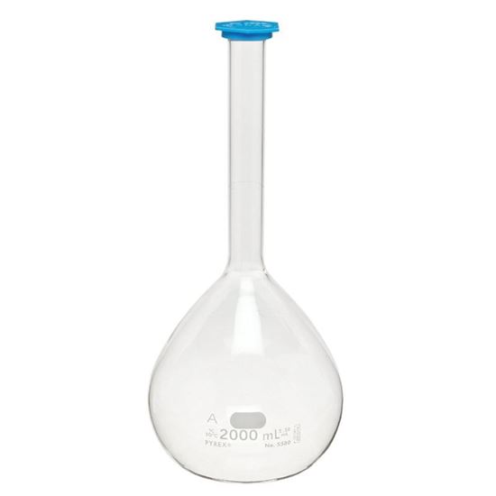 FLASKS, VOLUMETRIC, CLASS A, SNAP CAPS, PYREX®