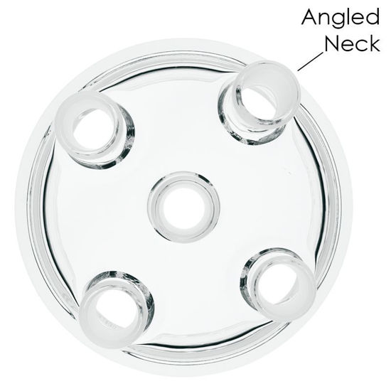 REACTION VESSEL LIDS, 5-NECKS, 10° ANGLED SIDE NECK