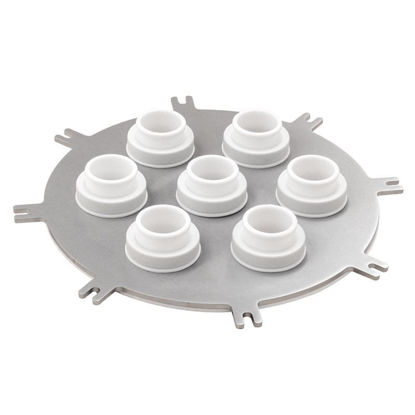 REACTION VESSEL LIDS, STAINLESS STEEL, 7-NECKS, 300MM, VITON O-RINGS