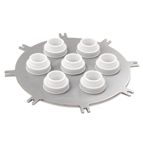 REACTION VESSEL LIDS, STAINLESS STEEL, 7-NECKS, 300MM, VITON O-RINGS