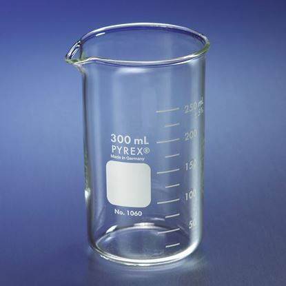 BEAKERS, BERZELIUS, TALL FORM, WITH SPOUT, GRADUATED, PYREX®