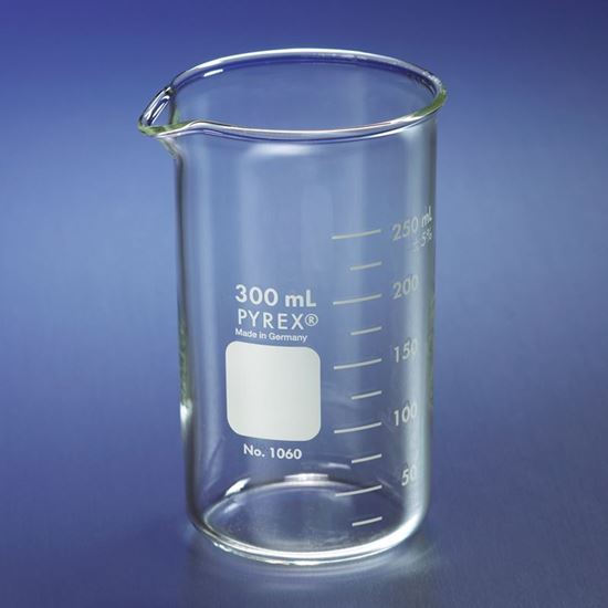 BEAKERS, BERZELIUS, TALL FORM, WITH SPOUT, GRADUATED, PYREX®