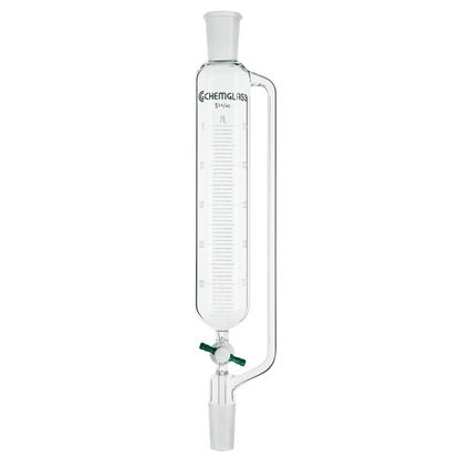 FUNNELS, ADDITION, GRADUATED, PTFE METERING STOPCOCKS