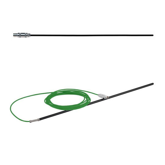 PT100 TEMPERATURE SENSORS, SHIELDED CABLE, PFA COATED