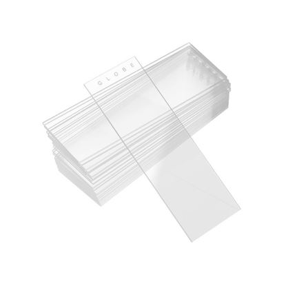 SLIDES, MICROSCOPE, WHITE GLASS, 90 DEGREE GROUND EDGE, 25 X 75MM