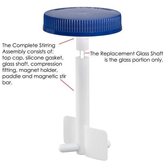 REPLACEMENT PARTS FOR INTERNAL IMPELLER ASSEMBLY BIOPROCESS SPINNER FLASKS
