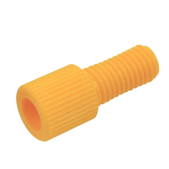 CG-1164-N-01; NUT, FLANGELESS, 1/16", YELLOW, TEFZEL®