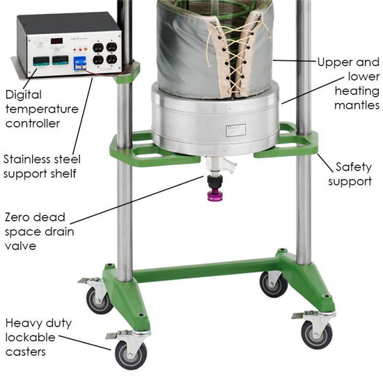 50L PROCESS REACTORS, CYLINDRICAL, UNJACKETED, ELECTRIC OR AIR MOTOR