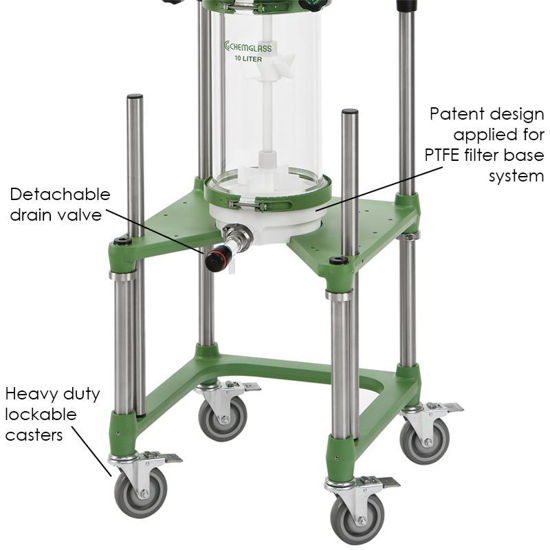 20L UNJACKETED FILTER REACTOR SYSTEMS, ELECTRIC OR AIR MOTOR
