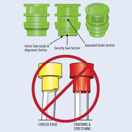 NORLOC GENERATION II SECURITY CAPS FOR 5MM AND 3MM NMR TUBES