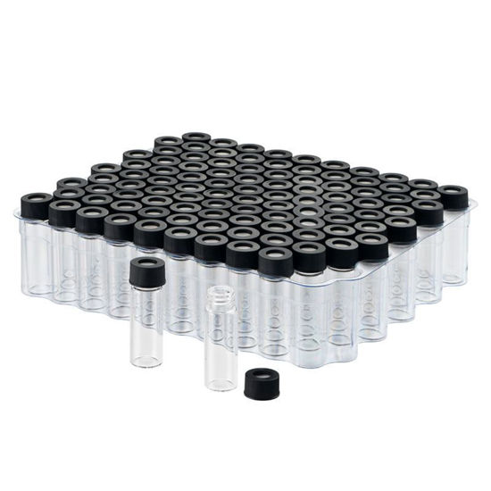KITS, PREASSEMBLED LARGE OPENING VIALS AND CLOSURES, 9MM THREAD, CLEAR