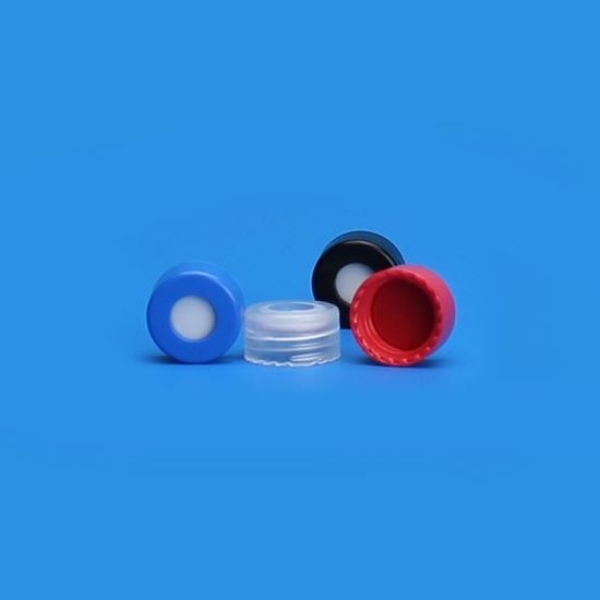 9MM THREAD BONDED CLOSURES, RED RUBBER