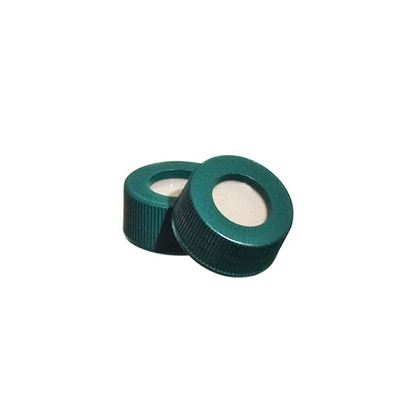 CLOSURES, SCREW THREADS, OPEN HOLES, 24-400, GREEN