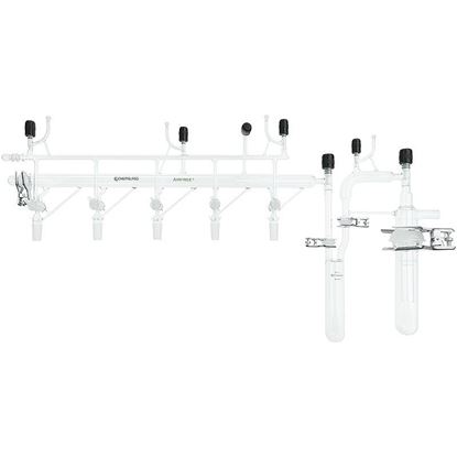VACUUM MANIFOLDS, INERT GAS LINES, 5-PORTS, AIRFREE®, SCHLENK