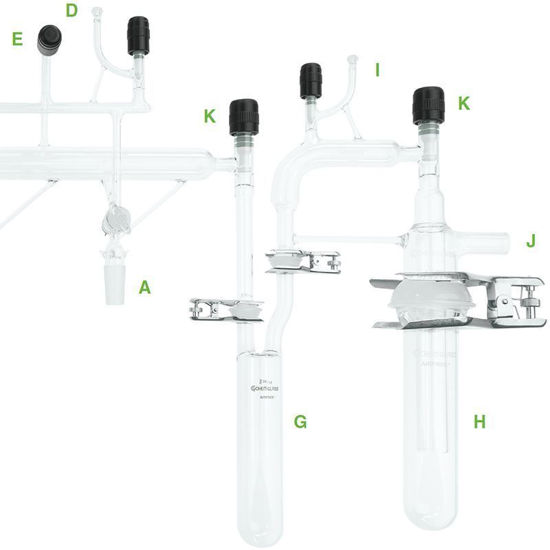 VACUUM MANIFOLDS, INERT GAS LINES, 5-PORTS, AIRFREE®, SCHLENK