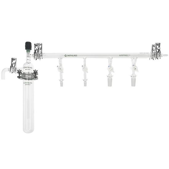 VACUUM MANIFOLDS, INERT LINES, 4-PORTS, AIRFREE®, SCHLENK