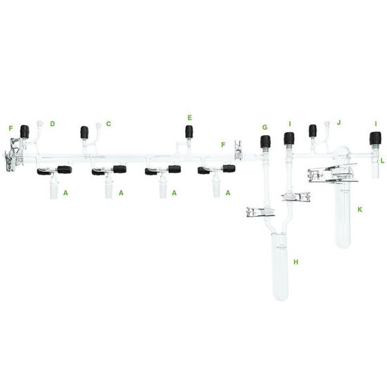 VACUUM/INERT LINES, 4-PORTS, OKUDA, AIRFREE®, SCHLENK