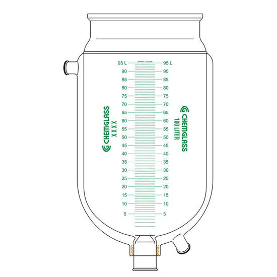 CG-1968-W101; 100L REACTION VESSEL, 400MM FLANGE, SQUATTY