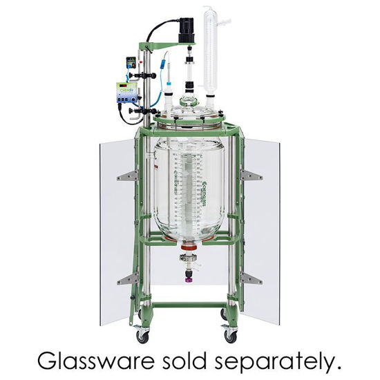 SHIELDED REACTOR SUPPORT FRAMES, MOBILE, JACKETED, 100L, 400MM FLANGE