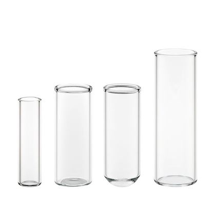 SHELL VIALS, GLASS, CLEAR