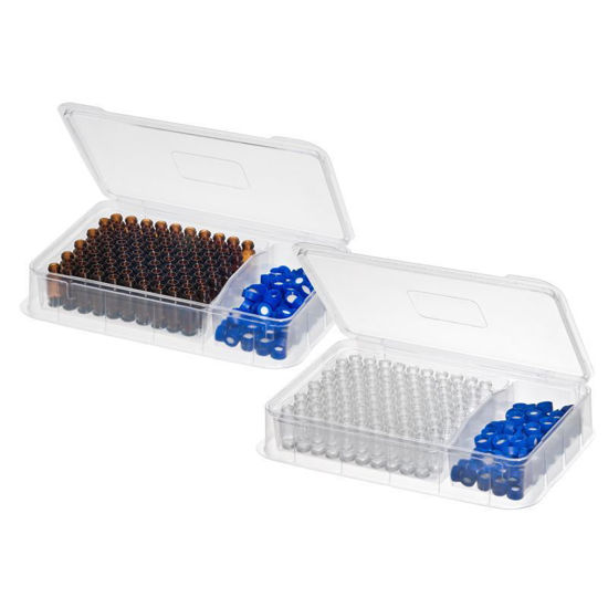 KITS, LARGE OPENING VIALS WITH 0.30ML FUSED INSERTS AND BONDED CLOSURES, 9MM THREAD
