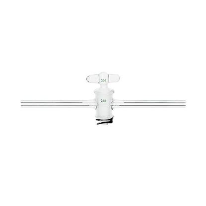 STOPCOCKS, STRAIGHT BORE, GLASS PLUGS, CAPILLARY ARMS